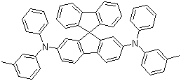 N,N'-双(3-甲基苯基)-N,N'-二苯基-9,9-螺二芴-2,7-二胺分子结构 (CAS 1033035-83-4)