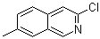 3-氯-7-甲基异喹啉分子结构 (CAS 1033201-77-2)