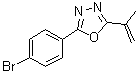 structure of CAS# 1033201-91-0, 2-(4-Bromophenyl)-5-(1-methylethenyl)-1,3,4-oxadiazole