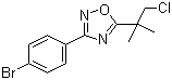 structure of CAS# 1033201-95-4, 3-(4-Bromophenyl)-5-(1-chloro-2-methylpropan-2-yl)-1,2,4-oxadiazole