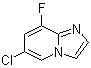 6-氯-8-氟咪唑并[1,2-a]吡啶分子结构 (CAS 1033202-10-6)
