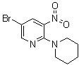 5-溴-3-硝基-2-(哌啶-1-基)吡啶分子结构 (CAS 1033202-41-3)