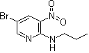5-Bromo-3-nitro-N-propyl-2-pyridinamine molecular structure (CAS 1033202-50-4)