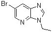 6-溴-3-乙基-3H-咪唑并[4,5-b]吡啶分子结构 (CAS 1033202-59-3)