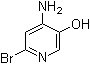 4-氨基-6-溴-3-吡啶醇分子结构 (CAS 1033203-48-3)
