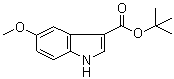 5-甲氧基-1H-吲哚-3-羧酸叔丁酯分子结构 (CAS 1033265-55-2)