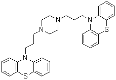 10,10'-[1,4-Piperazinediylbis(trimethylene)]diphenothiazine molecular structure (CAS 103331-66-4)