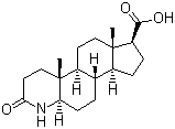 3-酮-4-氮杂-5a-雄烷-17b-羧酸分子结构 (CAS 103335-55-3)