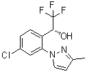(R)-1-[4-Chloro-2-(3-methylpyrazol-1-yl)phenyl]-2,2,2-trifluoroethanol molecular structure (CAS 1033805-26-3)