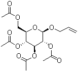 烯丙基-四-O-乙酰基-beta-D-吡喃葡萄糖苷分子结构 (CAS 10343-15-4)