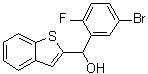 alpha-(5-溴-2-氟苯基)苯并[b]噻吩-2-甲醇分子结构 (CAS 1034305-11-7)