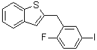 2-[(2-Fluoro-5-iodophenyl)methyl]benzo[b]thiophene molecular structure (CAS 1034305-31-1)