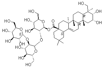 瓜子金皂苷乙分子结构 (CAS 103444-92-4)