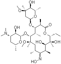 6-O-甲基红霉素 9-肟分子结构 (CAS 103450-87-9)