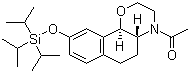 1-[(4aR,10bR)-2,3,4a,5,6,10b-Hexahydro-9-[[tris(1-methylethyl)silyl]oxy]-4H-naphth[1,2-b]-1,4-oxazin-4-yl]ethanone molecular structure (CAS 1034706-81-4)