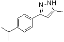 5-甲基-3-[4-(异丙基)苯基]-1H-吡唑分子结构 (CAS 1035092-07-9)