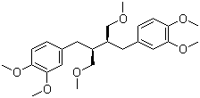 structure of CAS# 10351-88-9, 1,1'-[(2S,3S)-2,3-Bis(methoxymethyl)-1,4-butanediyl]bis[3,4-dimethoxybenzene];NSC 619043