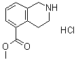 1,2,3,4-四氢异喹啉-5-羧酸甲酯盐酸盐分子结构 (CAS 1035700-06-1)