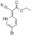 (5-溴-2(1H)-吡啶基亚基)氰基乙酸乙酯分子结构 (CAS 103590-10-9)