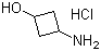 3-氨基环丁醇盐酸盐分子结构 (CAS 1036260-25-9)