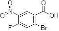 structure of CAS# 1036389-83-9, 2-Bromo-4-fluoro-5-nitrobenzoic acid