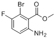 甲基6-氨基-2-溴-3-氟苯甲酸酯分子结构 (CAS 1036390-96-1)