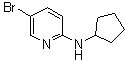 5-溴-N-环戊基-2-吡啶胺分子结构 (CAS 1036468-34-4)