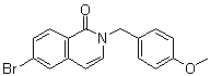 6-溴-2-(4-甲氧基苄基)-2H-异喹啉-1-酮分子结构 (CAS 1036712-58-9)