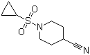 1-(环丙基磺酰基)-4-氰基哌啶分子结构 (CAS 1036738-82-5)