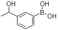 结构式 CAS# 1036760-03-8, [3-(1-羟基乙基)苯基]硼酸