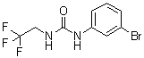 N-(3-溴苯基)-N'-(2,2,2-三氟乙基)-脲分子结构 (CAS 1036990-21-2)