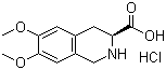 (S)-6,7-二甲氧基-1,2,3,4-四氢-3-异喹啉羧酸盐酸盐分子结构 (CAS 103733-66-0)