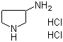 structure of CAS# 103831-11-4, 3-Aminopyrrolidine dihydrochloride;3-Pyrrolidinamine dihydrochloride