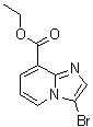 3-Bromoimidazo[1,2-a]pyridine-8-carboxylic acid ethyl ester molecular structure (CAS 1038391-10-4)