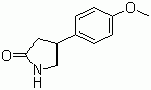 4-(4'-甲氧基苯基)-2-吡咯烷酮分子结构 (CAS 103859-86-5)