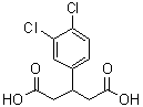 3-(3,4-二氯苯基)戊二酸分子结构 (CAS 103860-25-9)