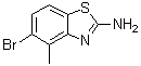 5-溴-4-甲基-2-苯并噻唑胺分子结构 (CAS 103873-80-9)