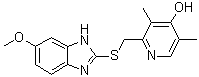 2-[[(6-Methoxy-1H-benzimidazol-2-yl)thio]methyl]-3,5-dimethyl-4-pyridinol molecular structure (CAS 103876-98-8)