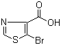 structure of CAS# 103878-58-6, 5-Bromothiazole-4-carboxylic acid;5-Bromo-1,3-thiazole-4-carboxylic acid