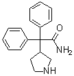 alpha,alpha-二苯基-3-吡咯烷乙酰胺分子结构 (CAS 103887-32-7)