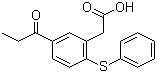 结构式 CAS# 103918-73-6, 2-苯硫基-5-丙酰基苯基乙酸