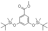 3,5-二(叔丁基二甲基硅氧基)苯甲酸甲酯分子结构 (CAS 103929-83-5)