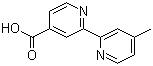 4'-甲基-2,2'-联吡啶-4-甲酸分子结构 (CAS 103946-54-9)