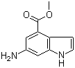 6-氨基吲哚-4-羧酸甲酯分子结构 (CAS 103956-00-9)