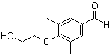 4-(2-羟基乙氧基)-3,5-二甲基苯甲醛分子结构 (CAS 1039948-89-4)