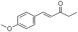 结构式 CAS# 104-27-8, 1-(4-甲氧苯基)-1-戊烯-3-酮