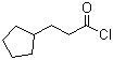 3-环戊基丙酰氯分子结构 (CAS 104-97-2)
