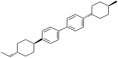 [trans(trans)]-4-(4-Ethylcyclohexyl)-4'-(4-methylcyclohexyl)-1,1'-biphenyl molecular structure (CAS 104021-92-3)