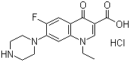 Norfloxacin hydrochloride molecular structure (CAS 104142-93-0)