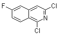 1,3-Dichloro-6-fluoroisoquinoline molecular structure (CAS 1041423-26-0)